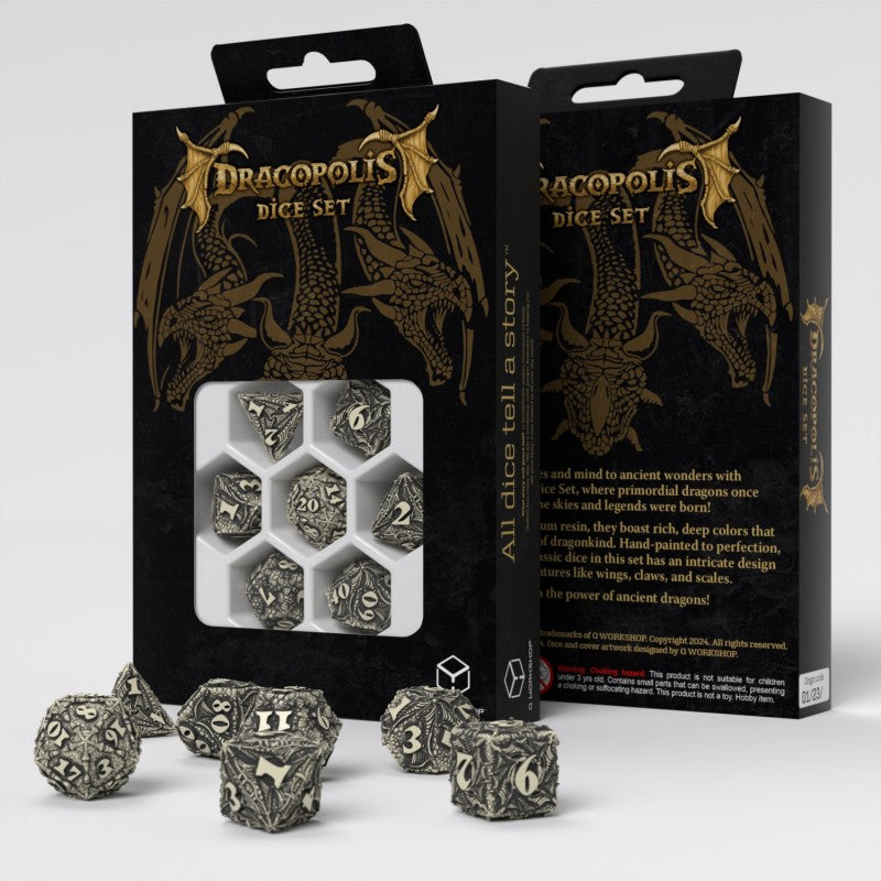 Dracopolis Dice Set - The Scandinavian Blackfang (Q-Workshop) (SDCP01)