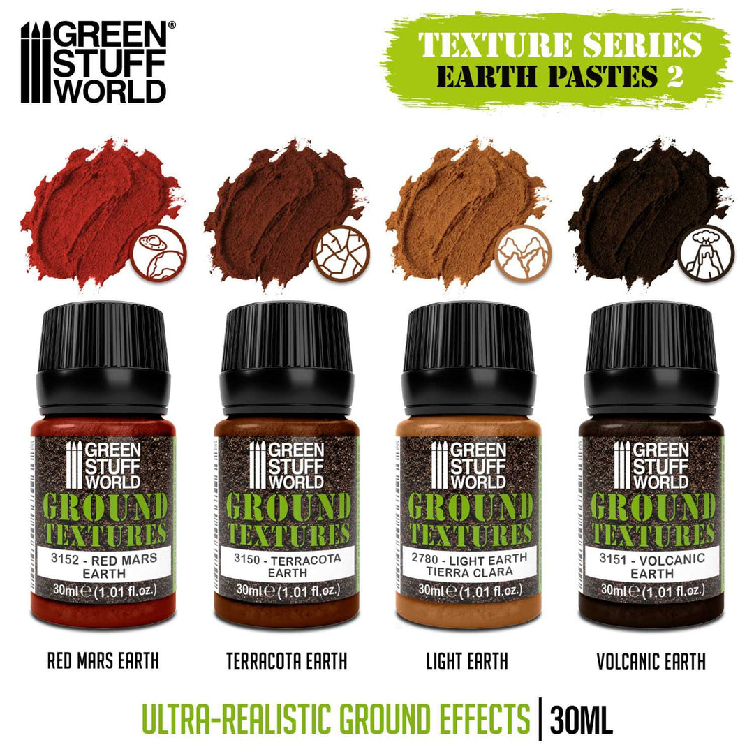 Earth Texture Paint Set 30ml Vol 2 (x4) (Green Stuff World)