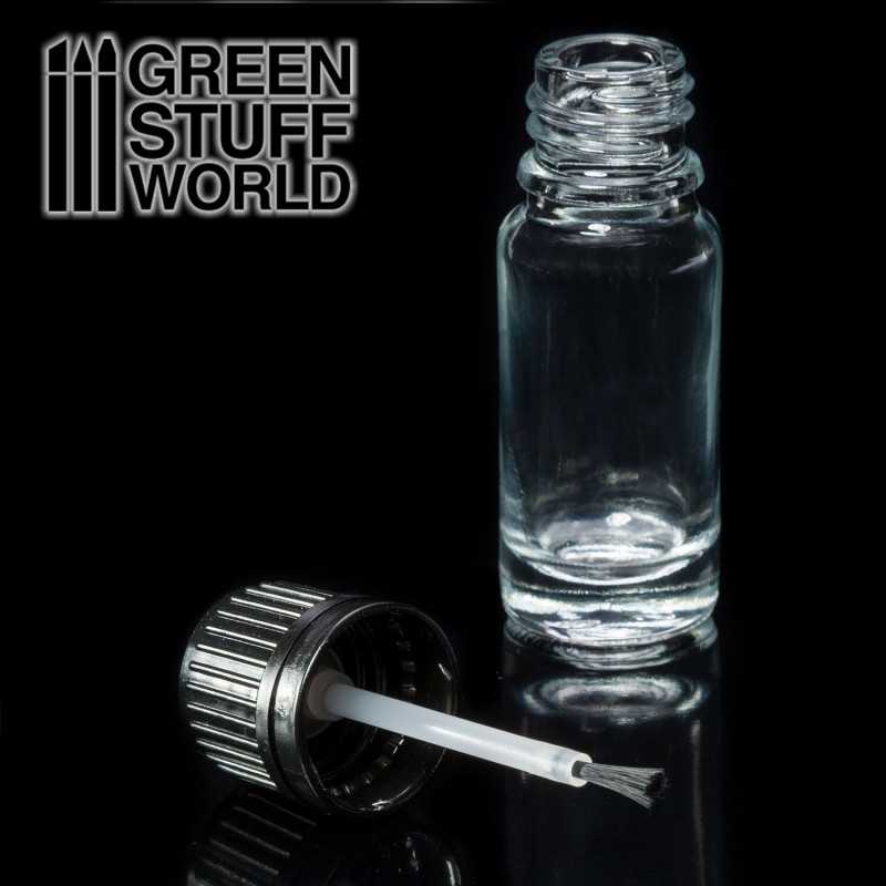 Empty Glass Jar with brush (Green Stuff World)