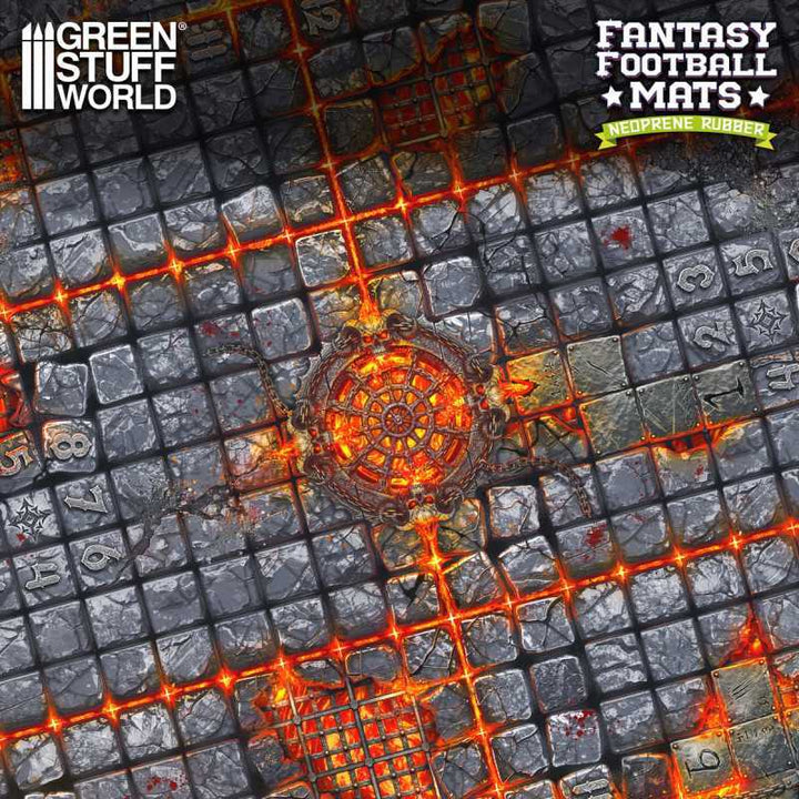 Fantasy Football Neoprene Mat - Hellcore Pitch (Green Stuff World)