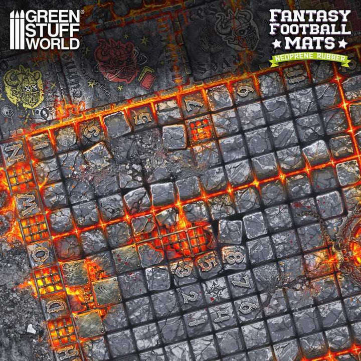 Fantasy Football Neoprene Mat - Hellcore Pitch (Green Stuff World)