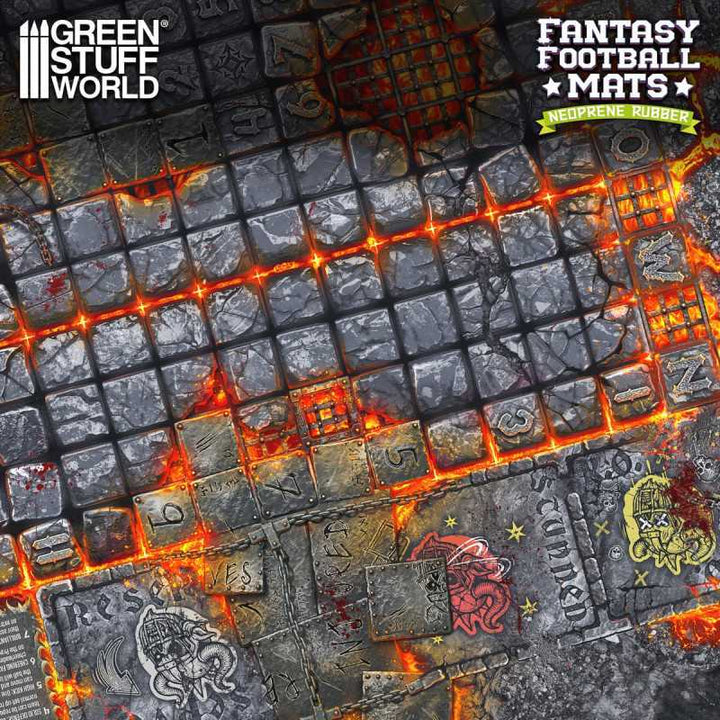 Fantasy Football Neoprene Mat - Hellcore Pitch (Green Stuff World)