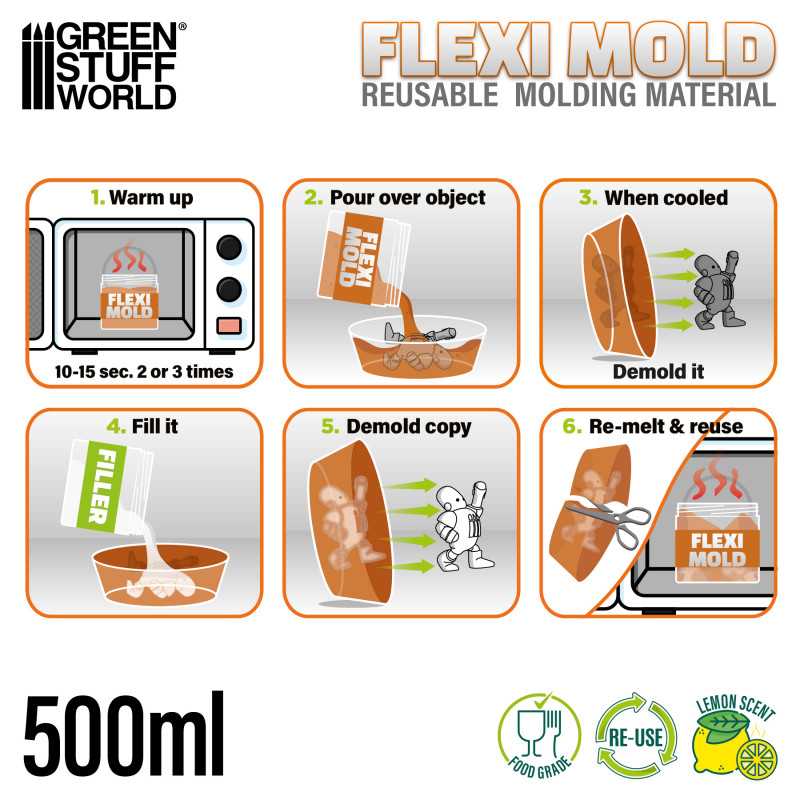 Flexi Mold - Reusable Molding Material (Green Stuff World)