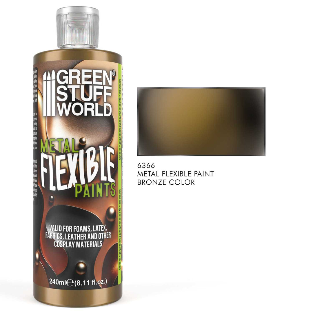 Flexible Metallic Bronze Paint 240ml (Green Stuff World)