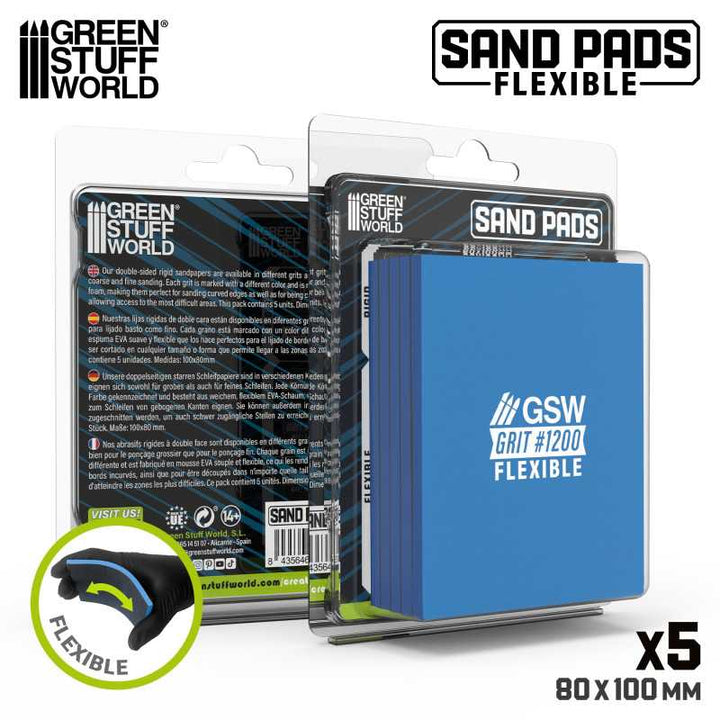 Flexible Sanding Pads 1200 grit (Green Stuff World)