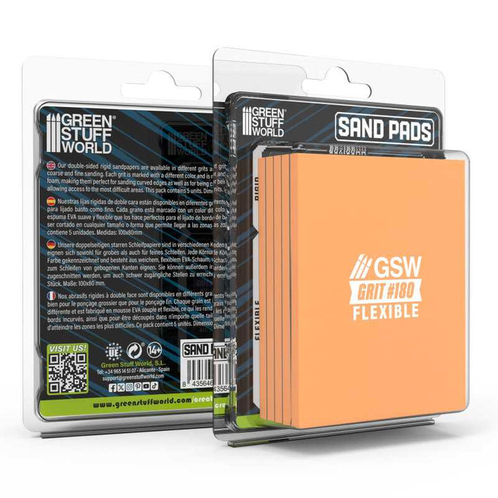 Flexible Sanding Pads 180 grit (Green Stuff World)
