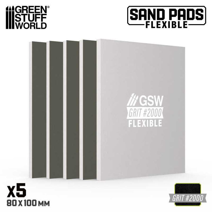Flexible Sanding Pads 2000 grit (Green Stuff World)