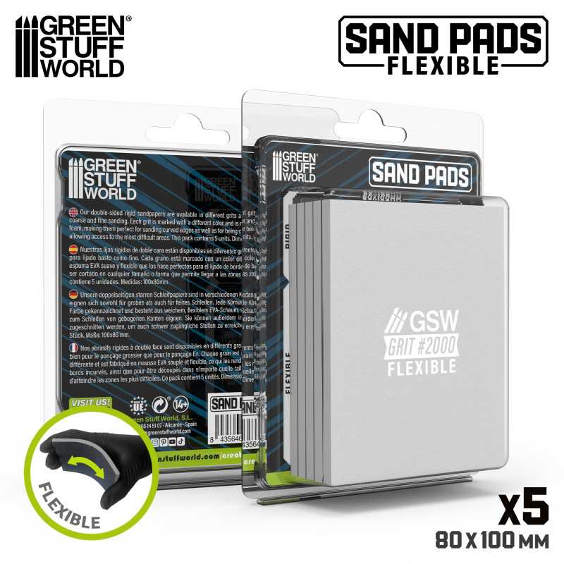 Flexible Sanding Pads 2000 grit (Green Stuff World)