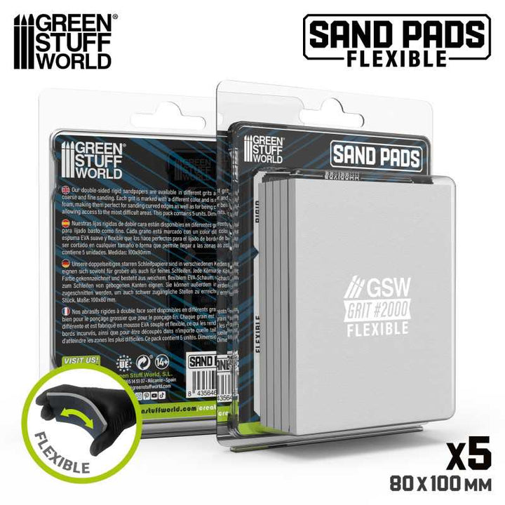 Flexible Sanding Pads 2000 grit (Green Stuff World)