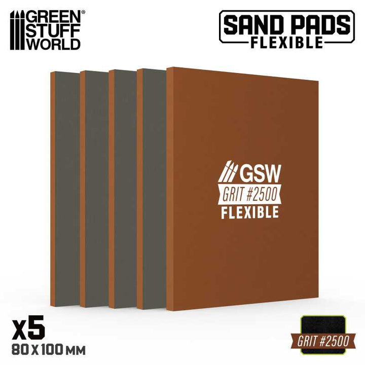 Flexible Sanding Pads 2500 grit (Green Stuff World)