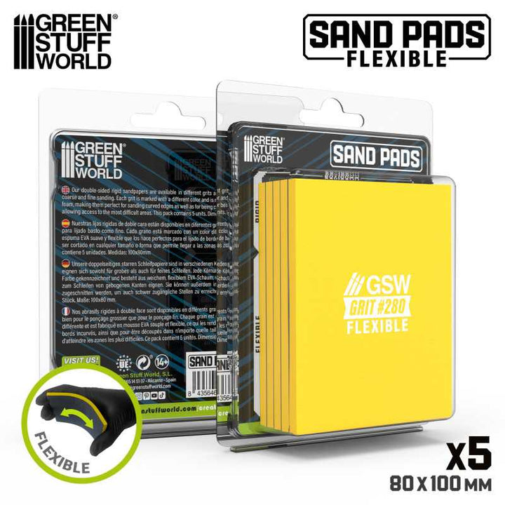 Flexible Sanding Pads 280 grit (Green Stuff World)