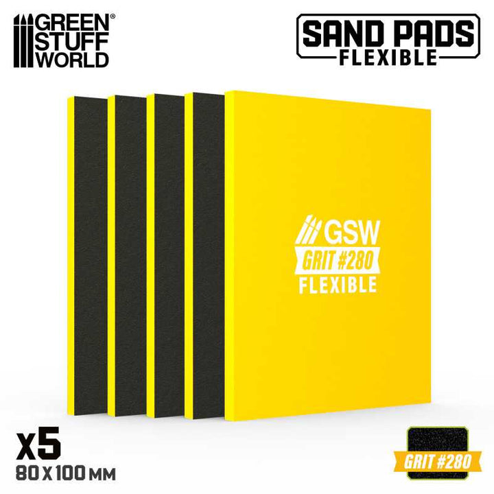 Flexible Sanding Pads 280 grit (Green Stuff World)