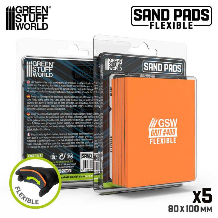 Flexible Sanding Pads 400 grit (Green Stuff World)
