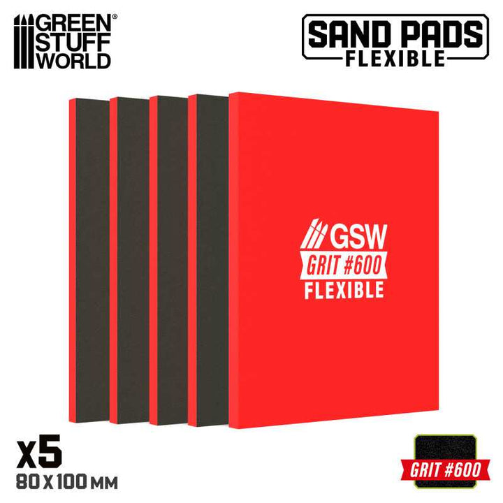 Flexible Sanding Pads 600 grit (Green Stuff World)