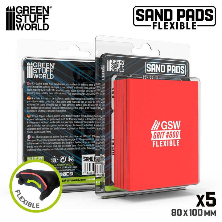 Flexible Sanding Pads 600 grit (Green Stuff World)