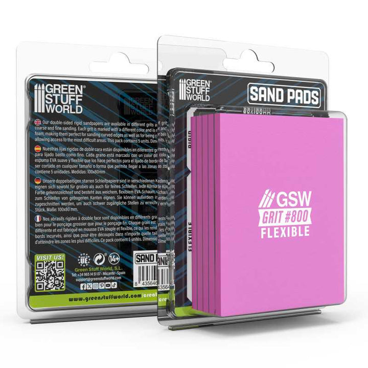 Flexible Sanding Pads 800 grit (Green Stuff World)