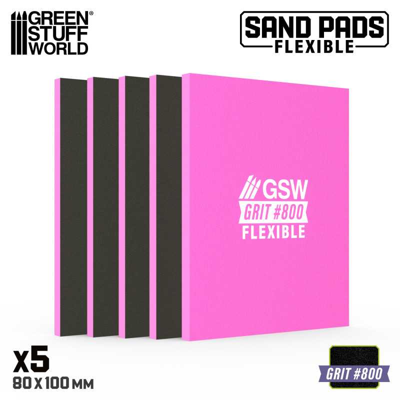 Flexible Sanding Pads 800 grit (Green Stuff World)
