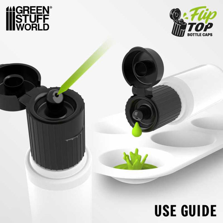 Flip-top dropper caps (Green Stuff World)