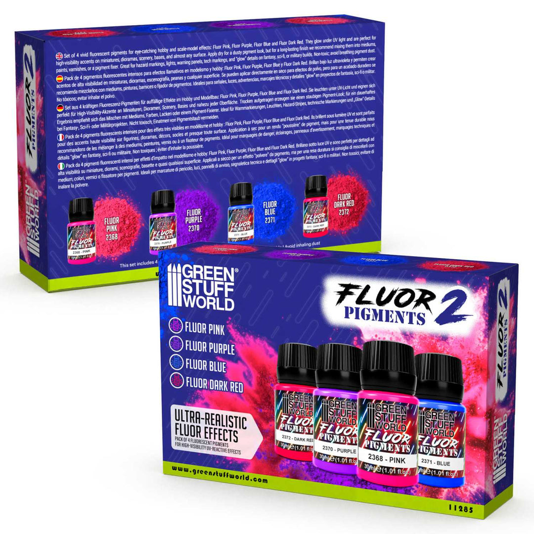 Fluor pigments Set 30ml - No. 2 (Green Stuff World)
