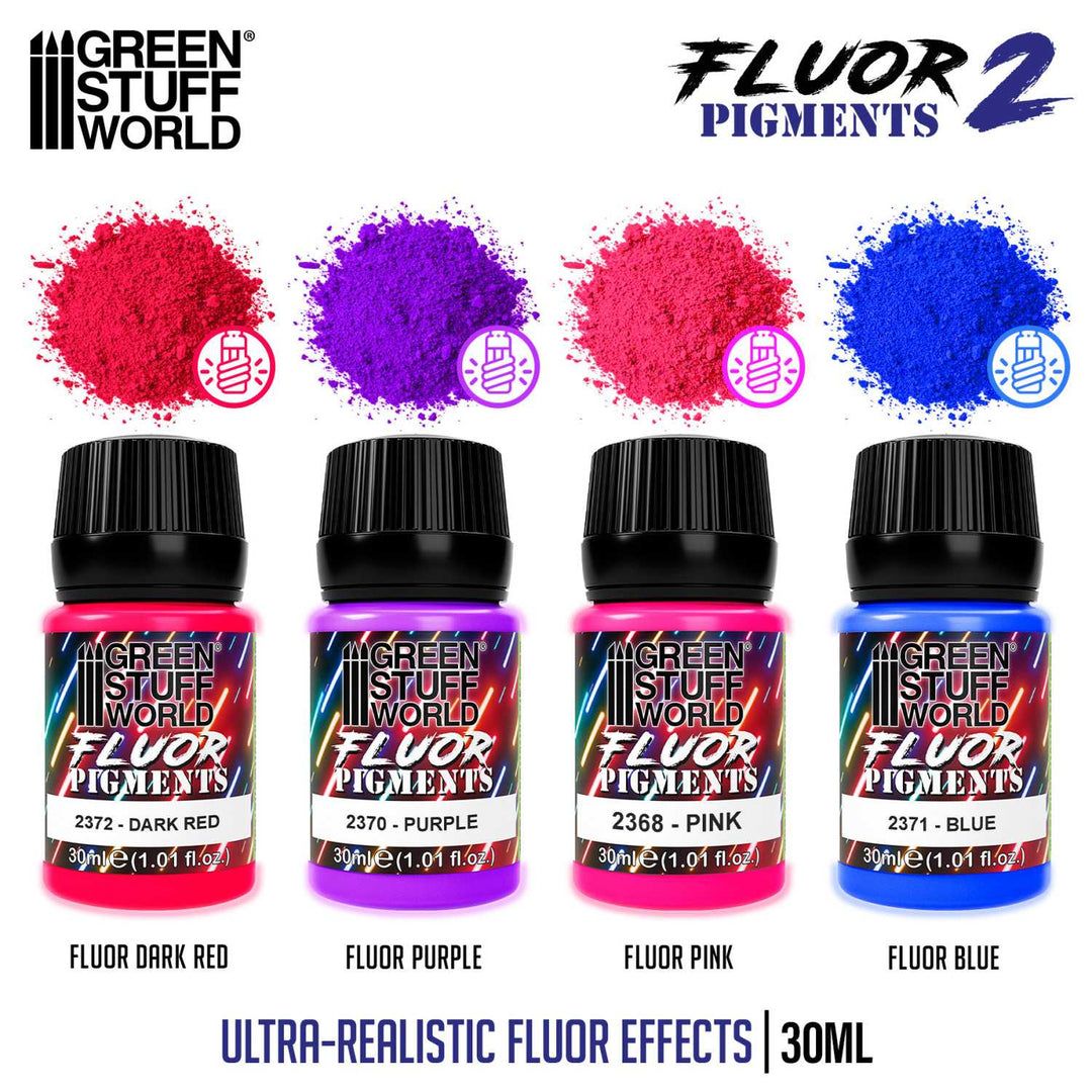 Fluor pigments Set 30ml - No. 2 (Green Stuff World)
