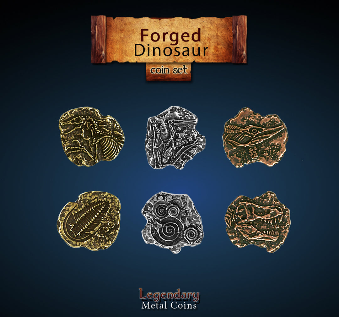 Legendary Metal Coins - Forged Dinosaur (Drawlab)