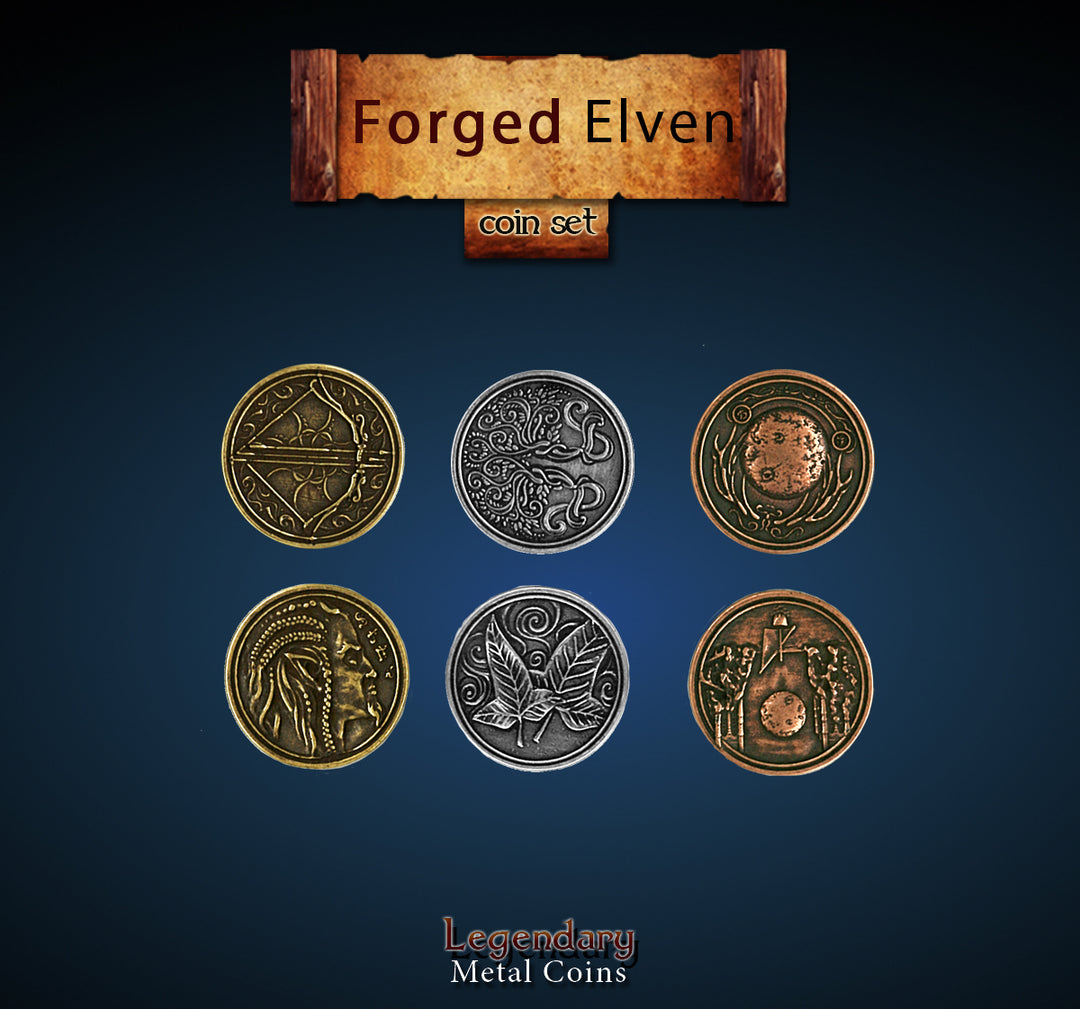 Legendary Metal Coins - Forged Elven (Drawlab)