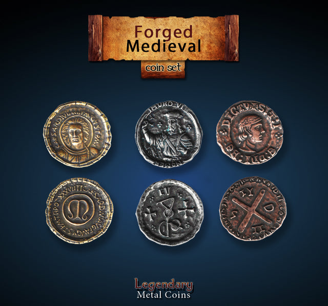 Legendary Metal Coins - Forged Medieval (Drawlab)
