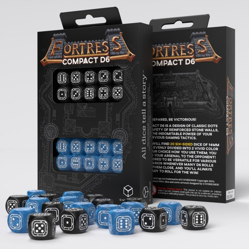 Fortress Compact D6: Black&Blue (Q-Workshop) (STCB02)