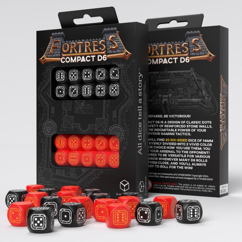 Fortress Compact D6: Black&Red (Q-Workshop) (STCB04)