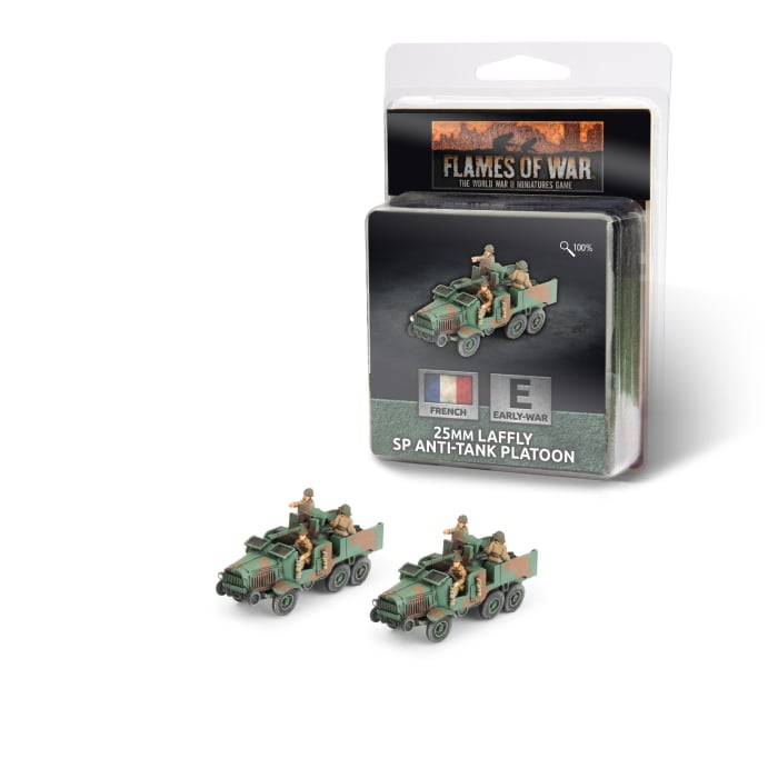 Flames of War: 25mm Laffly SP Anti-tank Platoon (FR161)