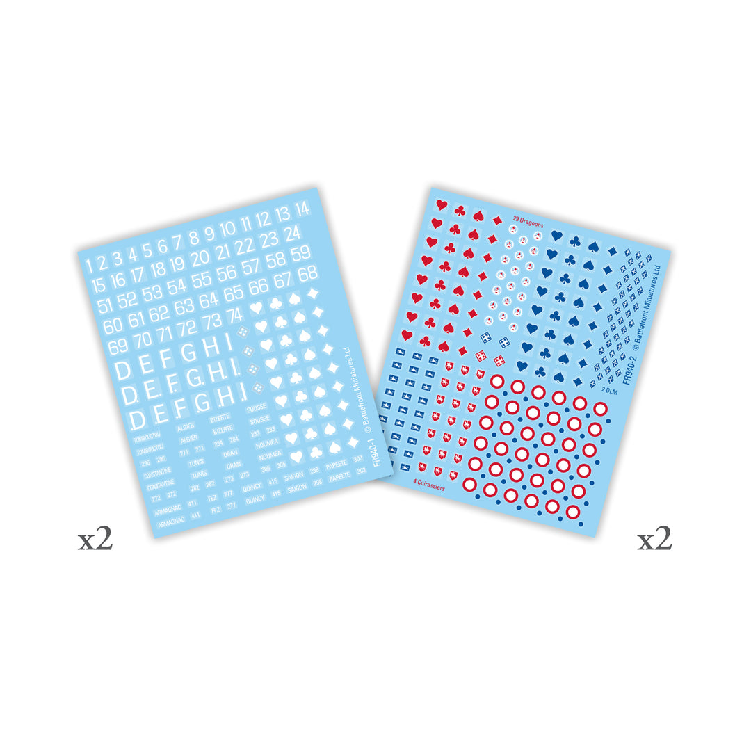 Flames of War: French Early War Decal Set (FR940)