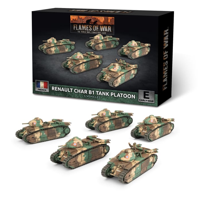 Flames of War: Renault Char B1 Tank Platoon (FRX11)
