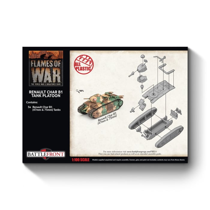 Flames of War: Renault Char B1 Tank Platoon (FRX11)