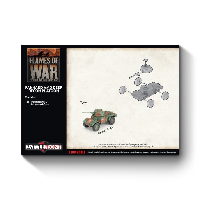 Flames of War: Panhard AMD Deep Recon Platoon (FRX12)