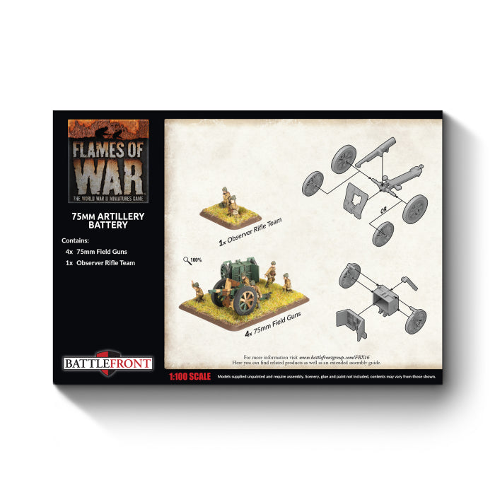 Flames of War: 75mm Artillery Battery (FRX16)