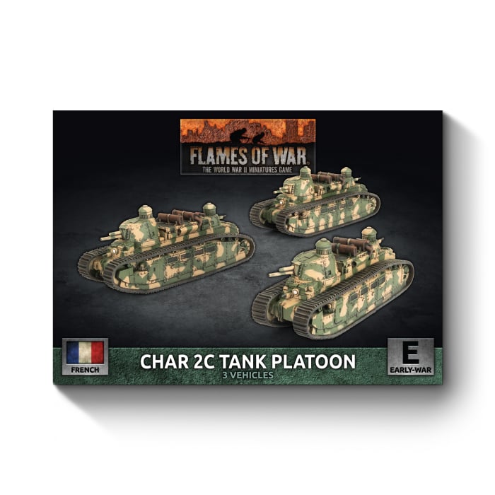 Flames of War: Char 2C Tank Platoon (FRX17)