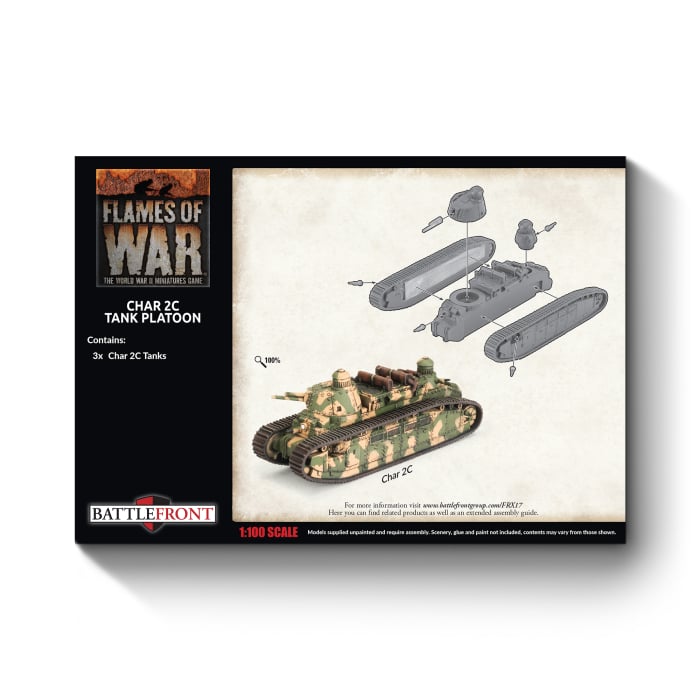 Flames of War: Char 2C Tank Platoon (FRX17)