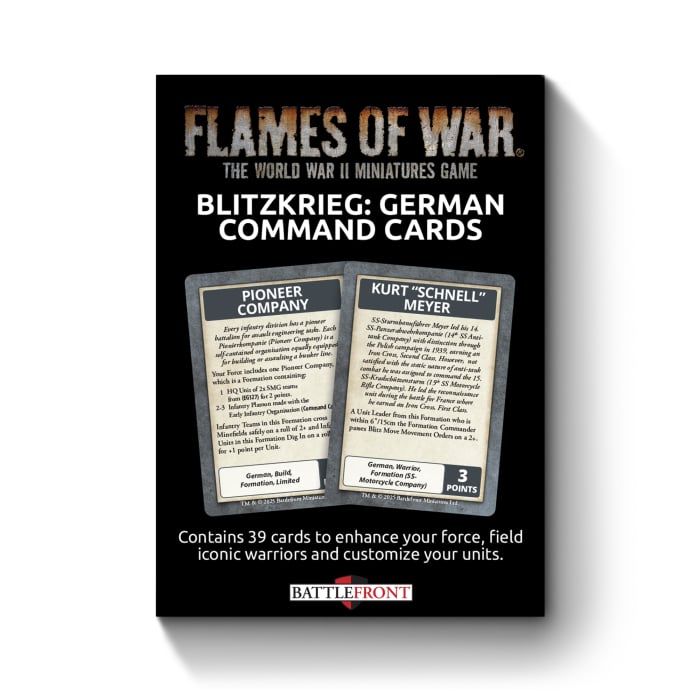 Flames of War: Blitzkrieg German Command Cards (FW281GC)