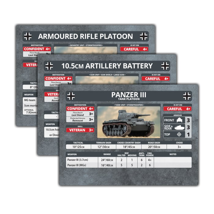 Flames of War: Blitzkrieg German Unit Cards (FW281GU)