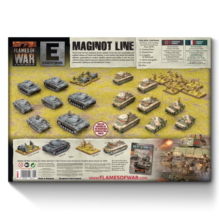 Flames of War: Maginot Line - German vs French Starter Set (FWBX17)
