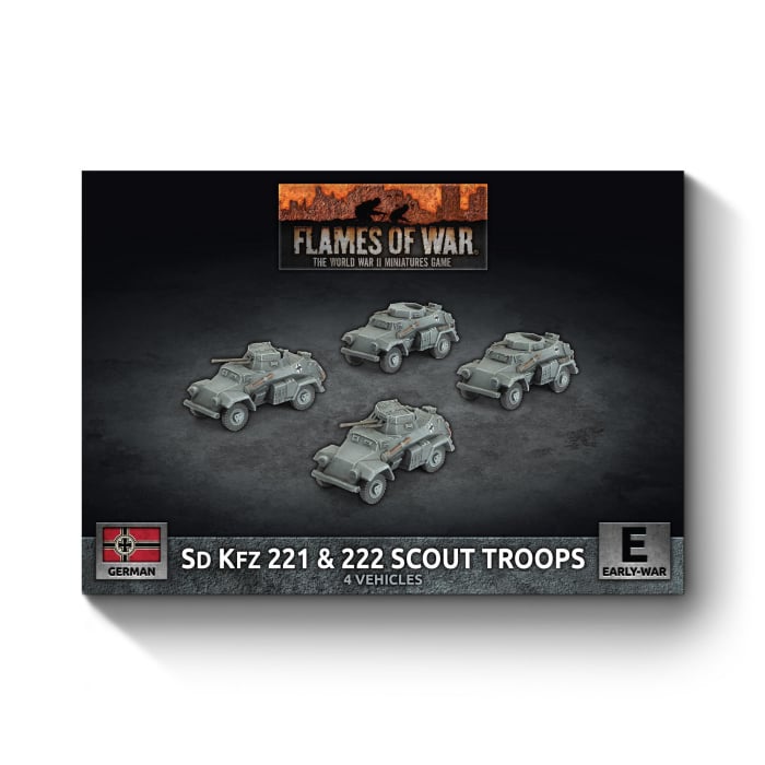 Flames of War: Sd Kfz 222 / 221 Scout Troop (GBX201)