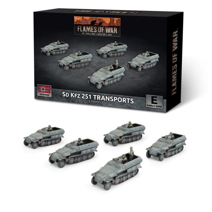 Flames of War: Sd Kfz 251 Half-track Transport Platoon (GBX207)