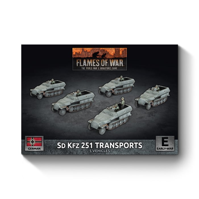 Flames of War: Sd Kfz 251 Half-track Transport Platoon (GBX207)