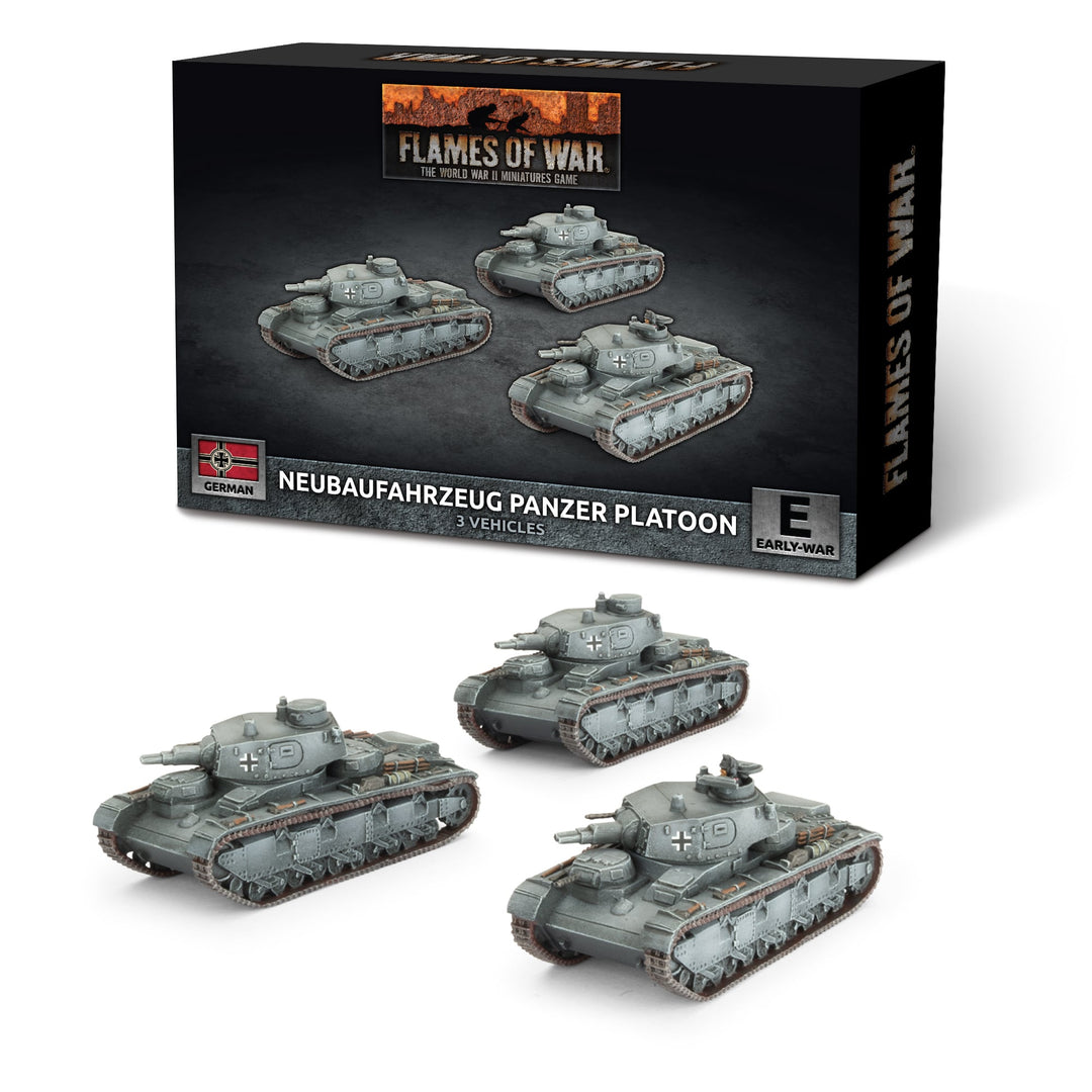 Flames of War: Neubaufahrzeug Panzer Platoon (GBX208)