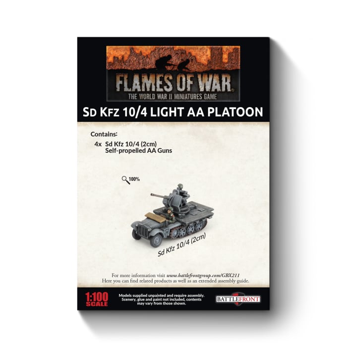 Flames of War: Sd Kfz 10/4 (2cm) Light AA Platoon (GBX211)