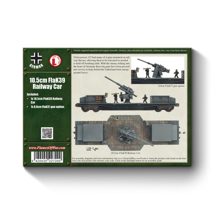 Flames of War: 10.5cm FlaK Railway Car (GBX87)