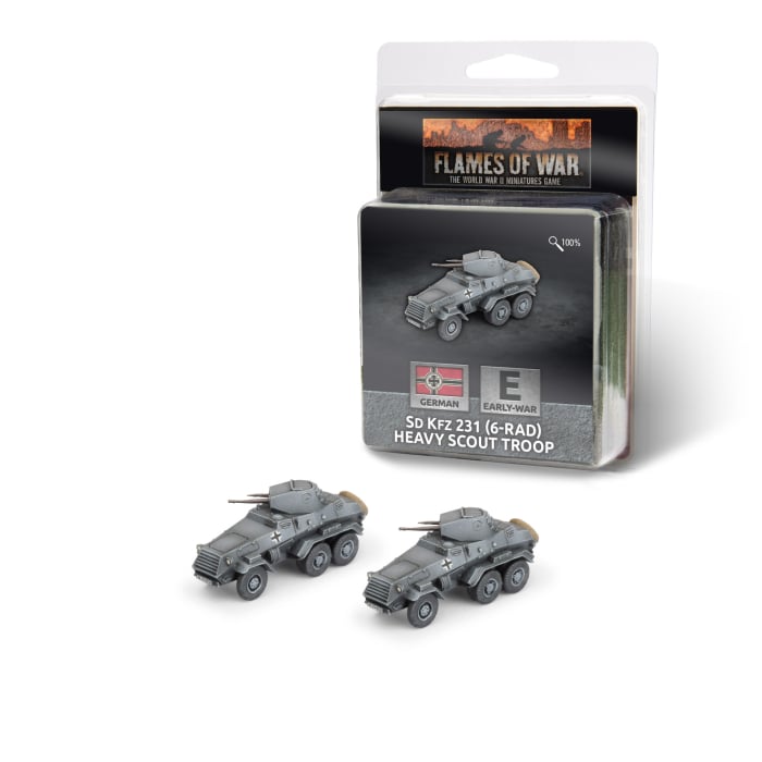 Flames of War: Sd Kfz 231 (6-rad) Heavy Scout Troop (GE321)
