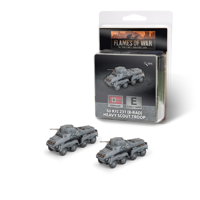 Flames of War: Sd Kfz 231 (8-rad) Heavy Scout Troop (GE339)