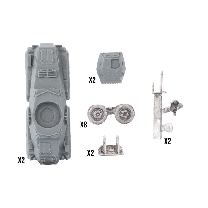 Flames of War: Sd Kfz 231 (8-rad) Heavy Scout Troop (GE339)