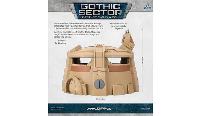 Battlefield in a Box: Gothic Sector - United Frontier Bunker (x1) (BB679)